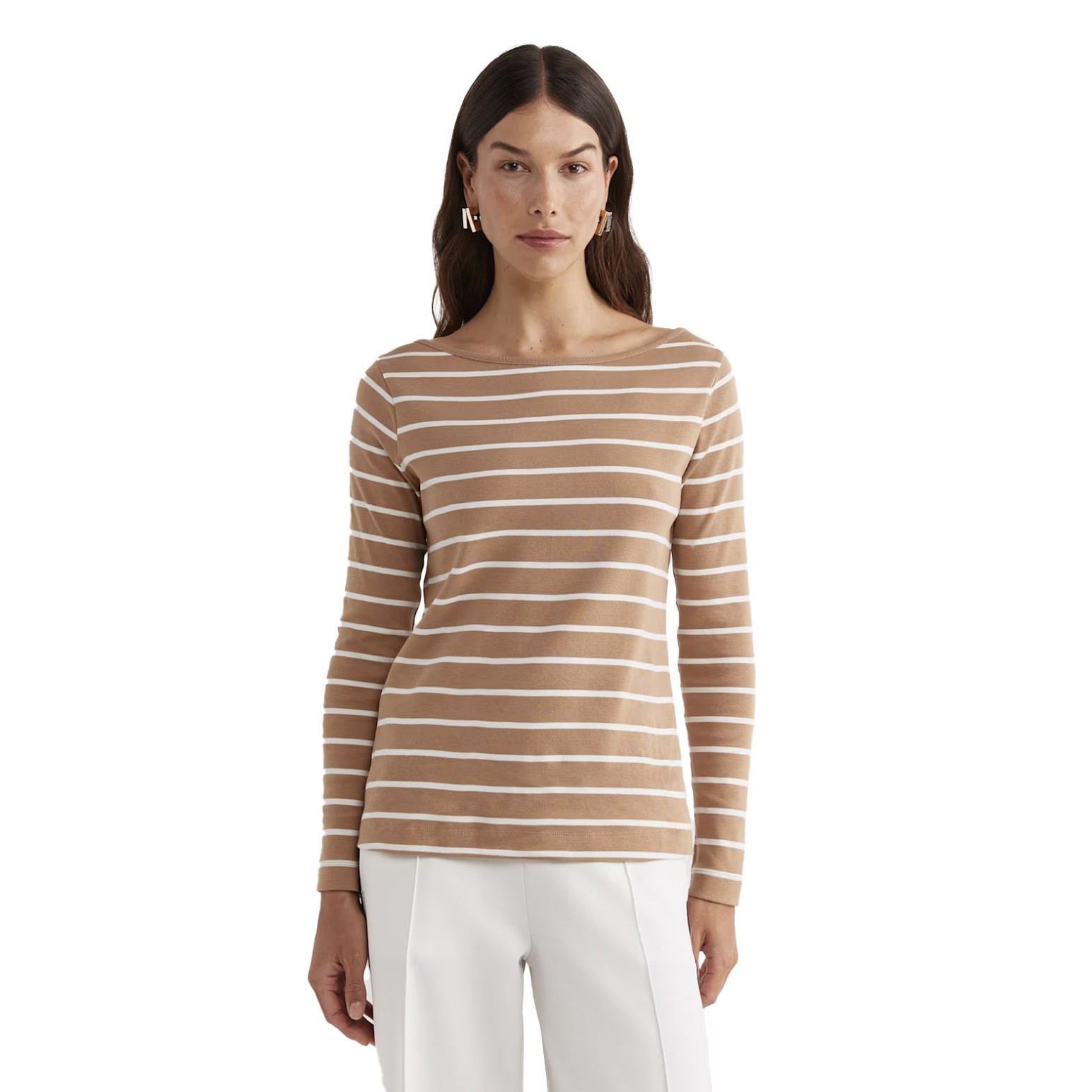 Sportscraft Heidi LS Stripe Rib Tee